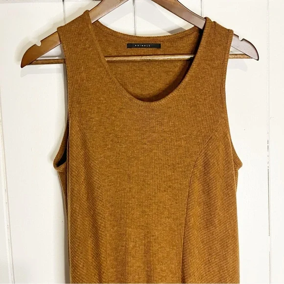 Animale Rust Ribbed Maxi Dress. Size XL. - Picture 2 of 10